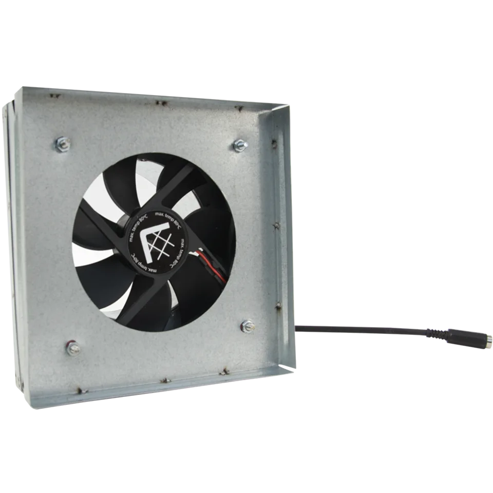 Spojka na mriežku s ventilátorom 17x17/100 bez čidla