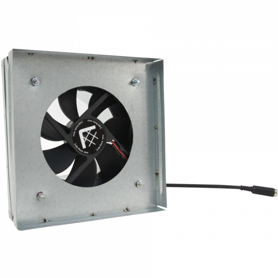 Spojka na mriežku s ventilátorom 17x17/100 KSW s čidlom