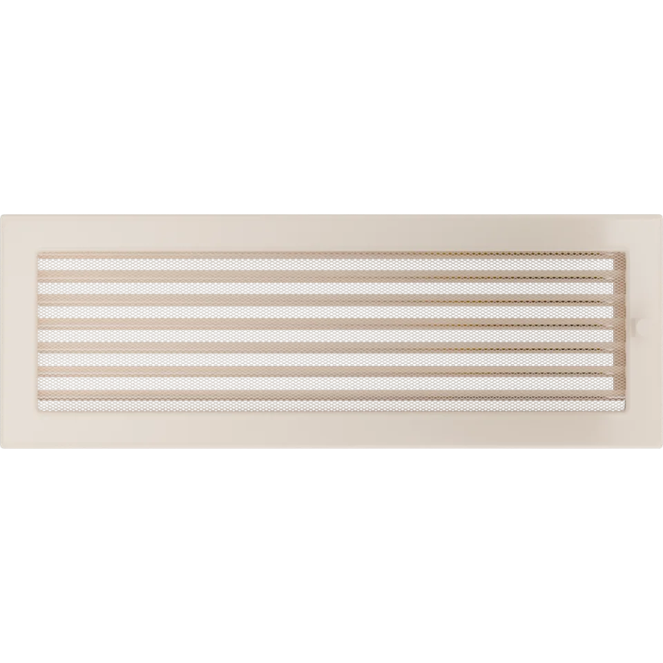 Mriežka 17x49 krémová s klapkou