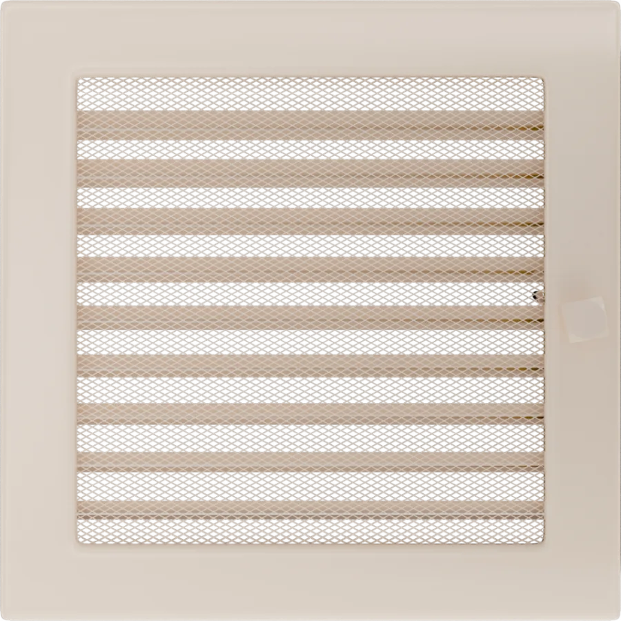 Mriežka 22x22 krémová s klapkou