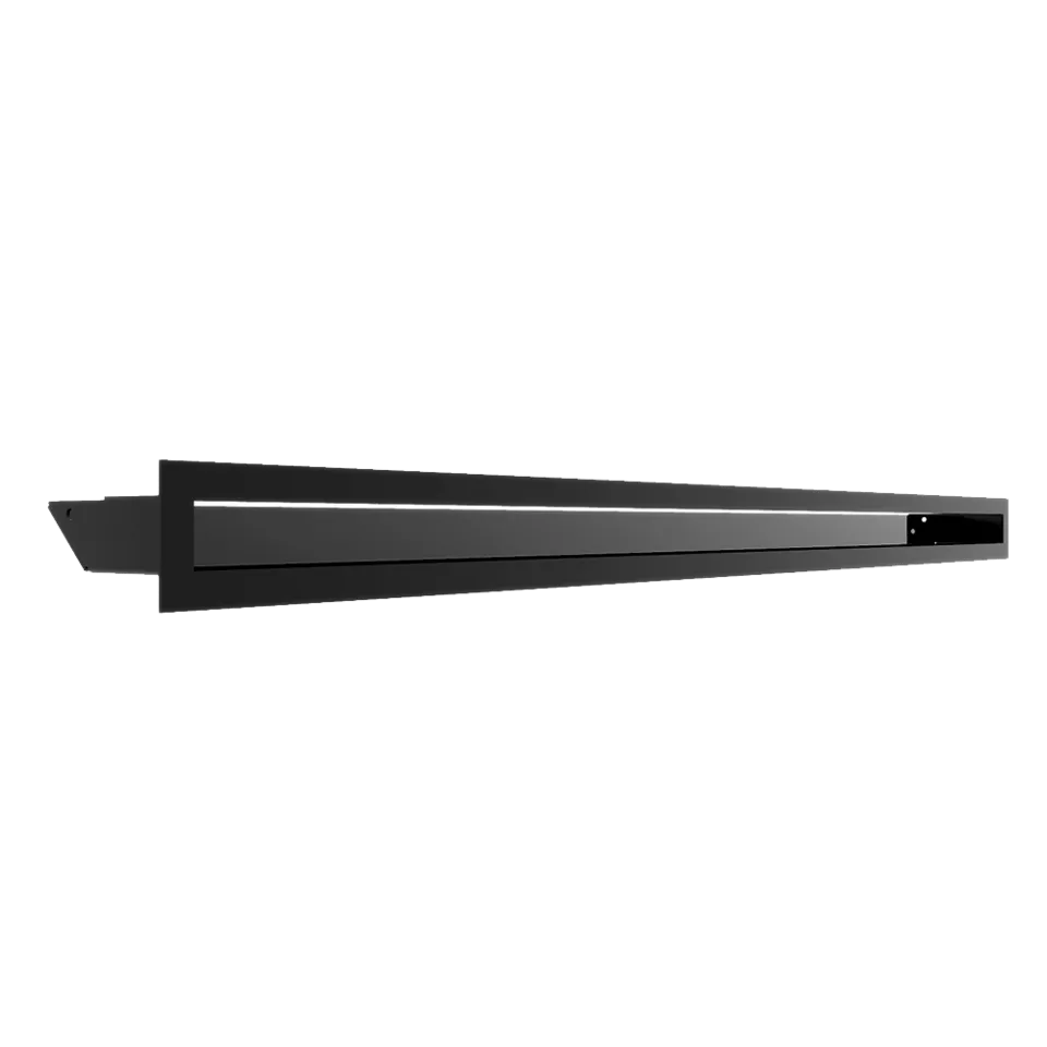 Mriežka LUFT 60×1000 čierna 45S SF - plytká