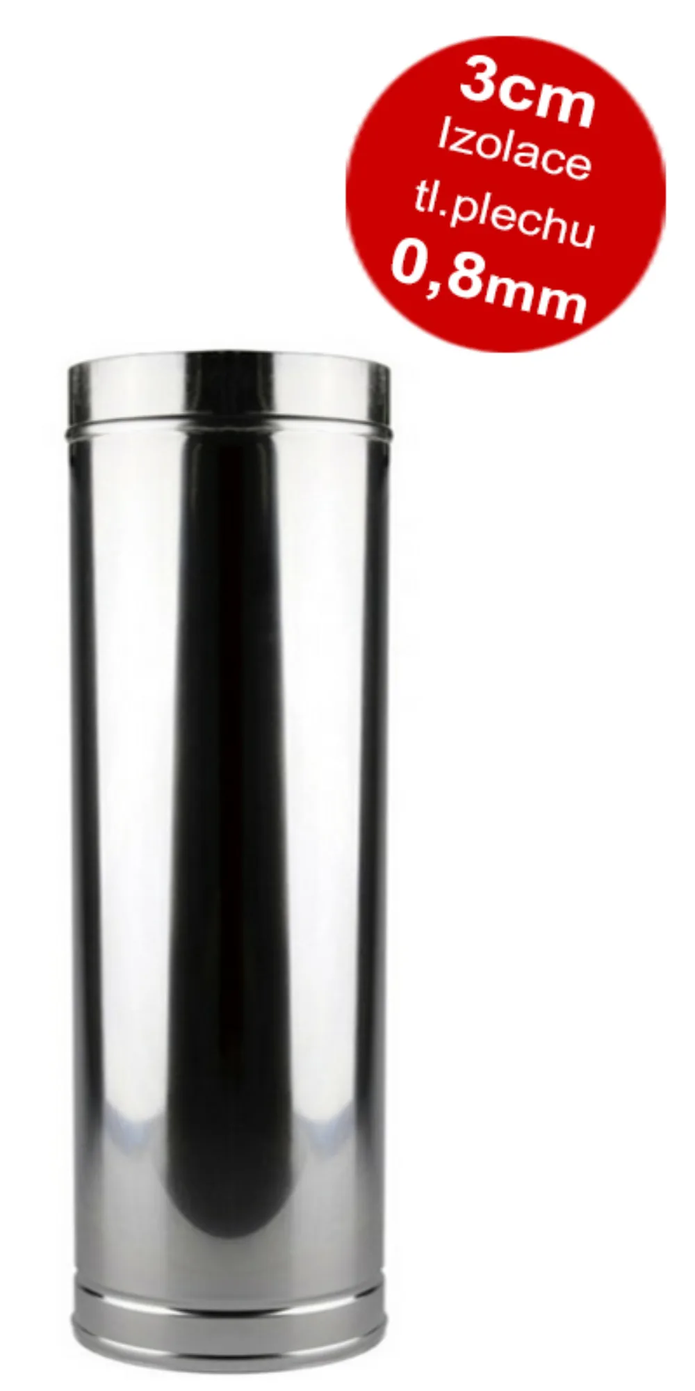 SLIM nerezová rúra 250/0,5m – rad SLIM, Ø 250 mm, hrúbka 0,6 mm
