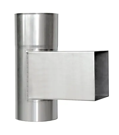 KF čistiaca časť 100/0,6 140x140 – rad KF, Ø 140 mm, hrúbka 0,6 mm