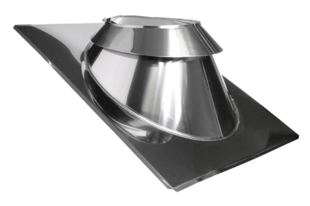 SLIM / EKO prechodový plech nastaviteľný 30-50° 200 – rad SLIM, Ø 200 mm